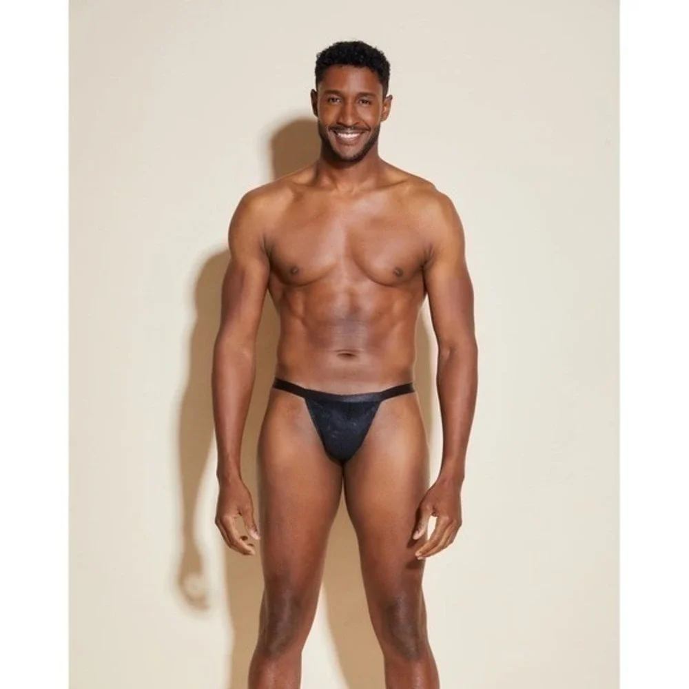 Cosabella Never Say Never Italian Thong Black Lace Men's Size XL NWT